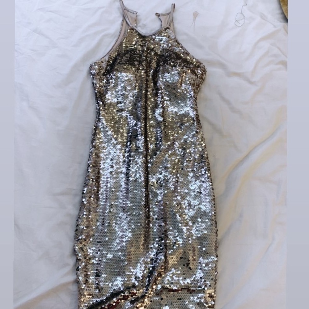 Gold dress